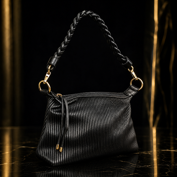 Bolsa Onyx Pleat Luxe