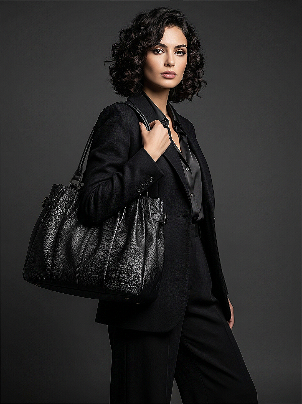 Bolsa Onyx Pleat Tote