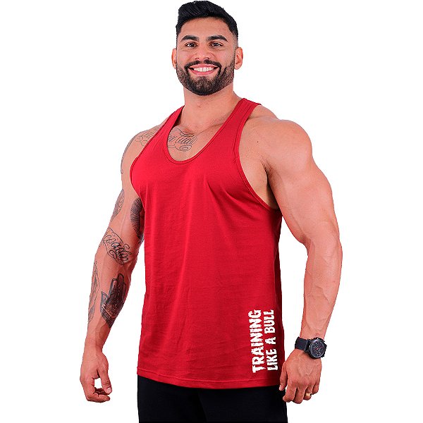 Regata Cavada Estampa Lateral Masculina MXD Conceito Training Like A Bull