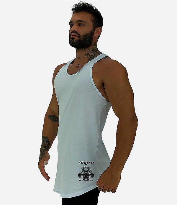 Regata Longline Masculina MXD Conceito Estampa Lateral Toward The Sinister