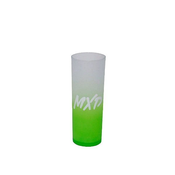 Copo Long Drink Acrílico MXD Conceito Verde Fosco Degrade