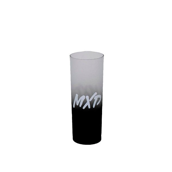 Copo Long Drink Acrílico MXD Conceito Preto Fosco Degrade
