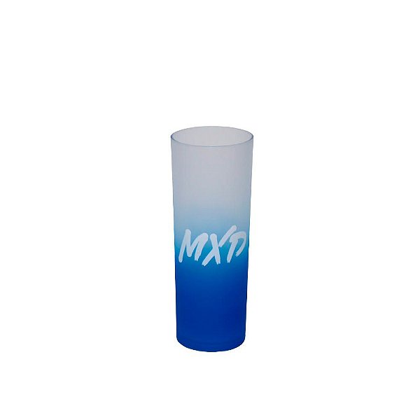 Copo Long Drink Acrílico MXD Conceito Azul Fosco Degrade