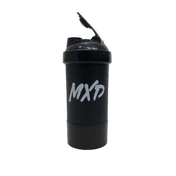 Coqueteleira Duas Doses Academia MXD Conceito Preto Básico 500ML