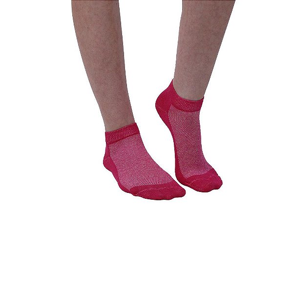 Meia Cano Curto Modelo Sapatilha Rosa Pink Feminino Tamanho 35 ao 39