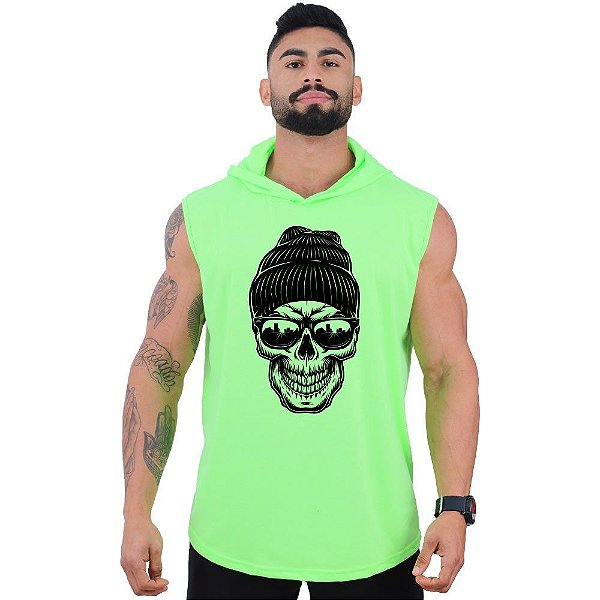 Regata Longline com Touca MXD Conceito Caveira da Gorro e Óculos