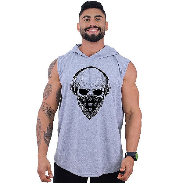 Regata Longline com Touca MXD Conceito Caveira Headphone