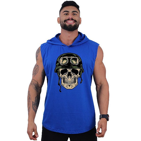 Regata Longline com Touca MXD Conceito Caveira Soldado