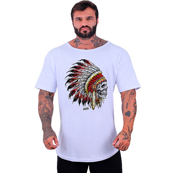 Camiseta Morcegão Masculina MXD Conceito Caveira Cacique