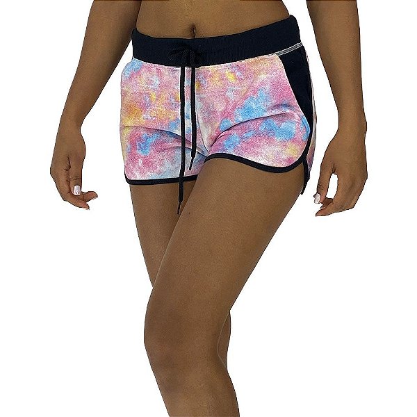 Shortinho Feminino Moletinho MXD Conceito Tie Dye