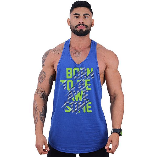 Regata Longline Super Cavada Masculina MXD Conceito Born To Be Awesome