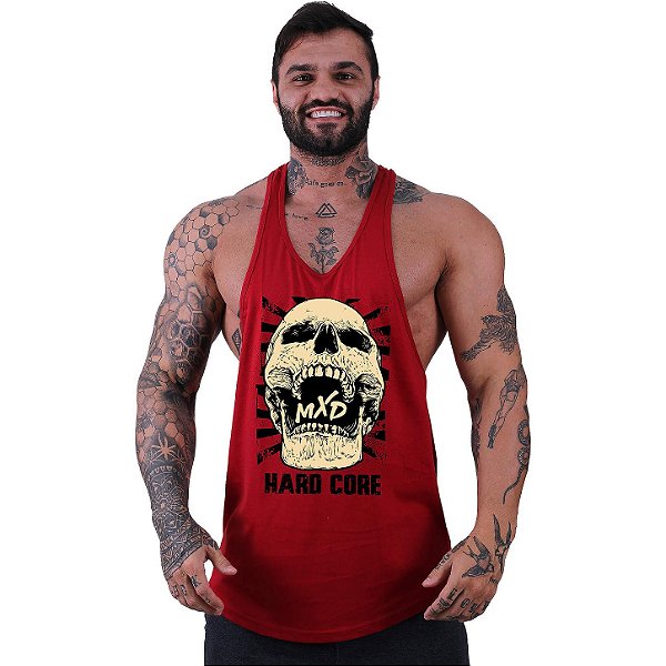 Regata Longline Super Cavada Masculina MXD Conceito Caveira Hardcore