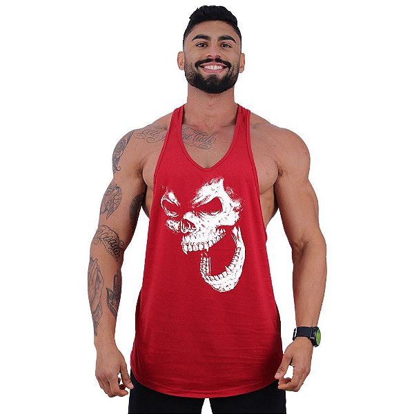 Regata Longline Super Cavada Masculina MXD Conceito Monkey Skull