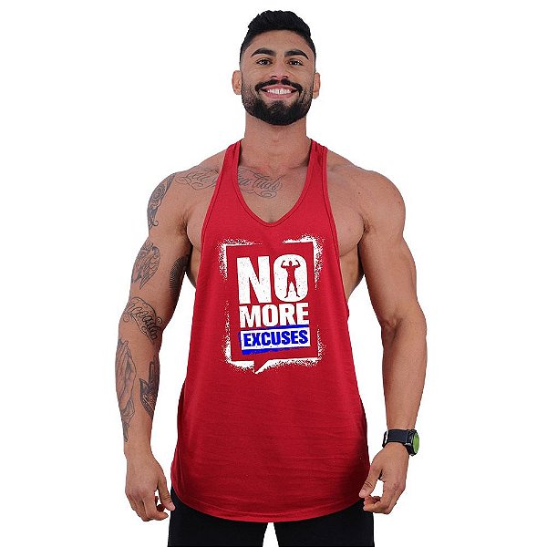 Regata Longline Super Cavada Masculina MXD Conceito No More Excuses