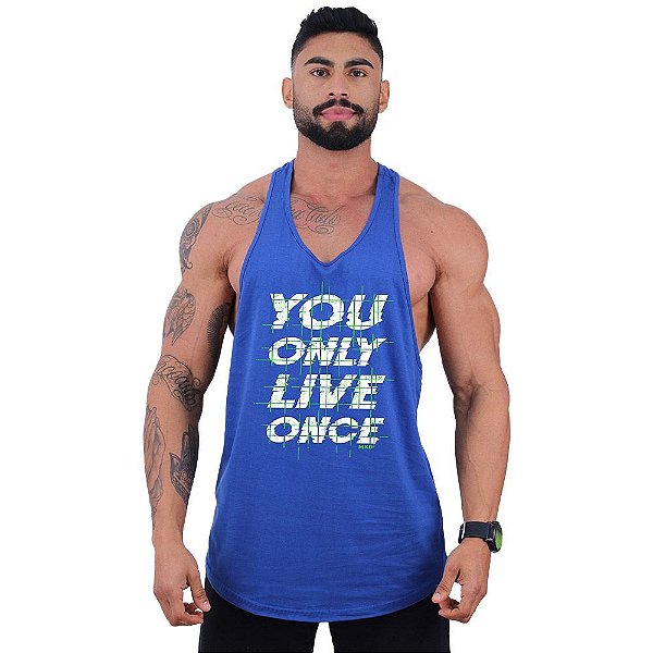 Regata Longline Super Cavada Masculina MXD Conceito You Live Once