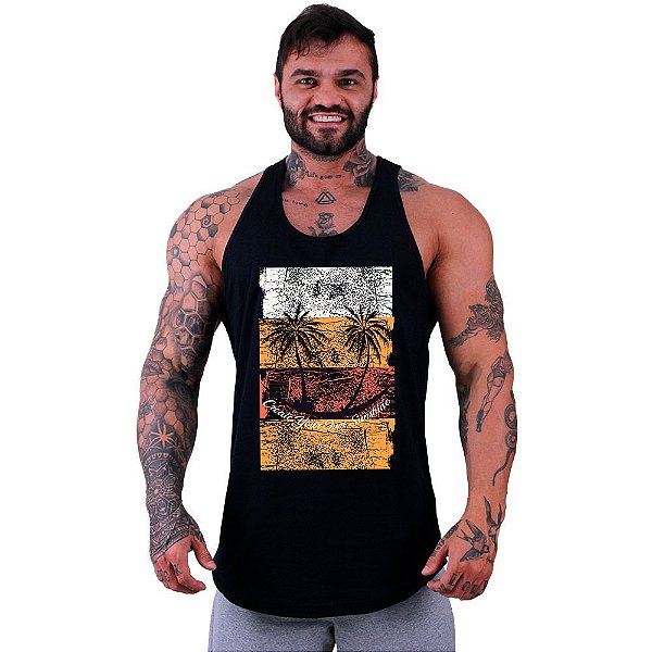 Regata Longline Masculina MXD Conceito Palm Island