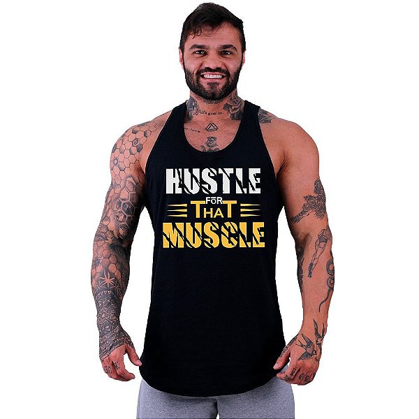 Regata Longline Masculina MXD Conceito Hustle For That Muscle