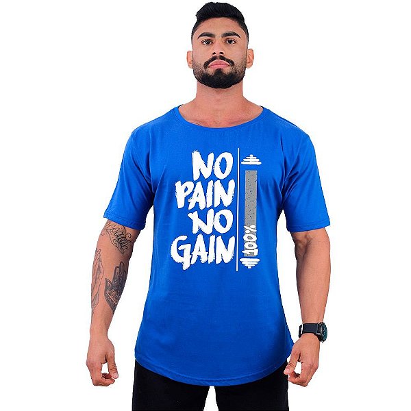 Camiseta Morcegão Masculina MXD Conceito No Pain No Gain 100%