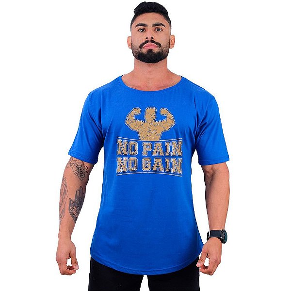 Camiseta Morcegão Masculina MXD Conceito No Pain No Gain Rachaduras