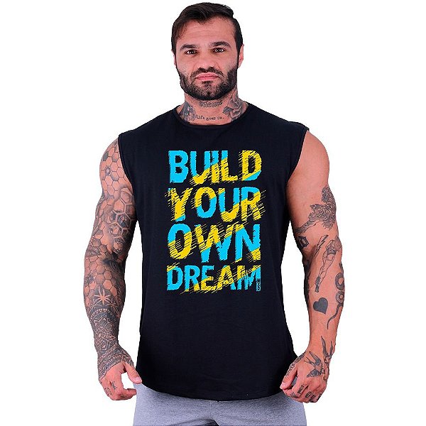 Regata Machão Longline Sem Manga MXD Conceito Build Your Own Dream
