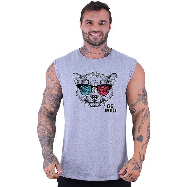 Regata Machão Longline Sem Manga MXD Conceito Cheetah 3D