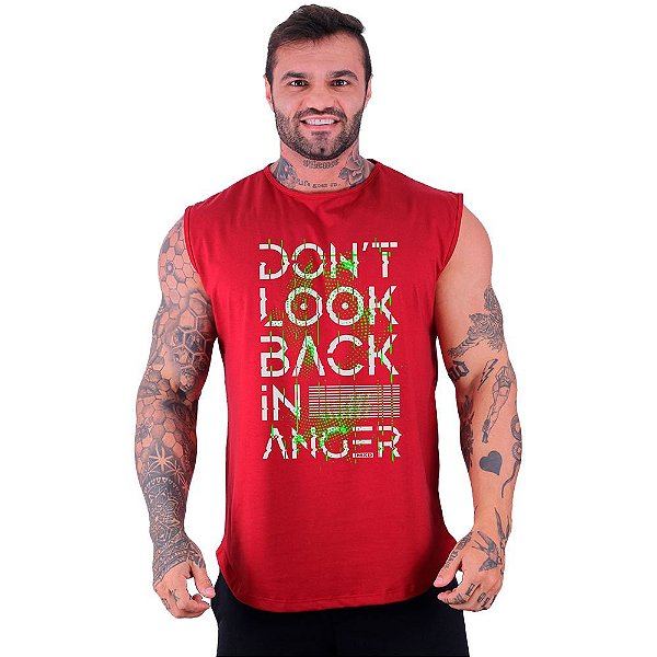 Regata Machão Longline Sem Manga MXD Conceito Don't Look Back In Anger