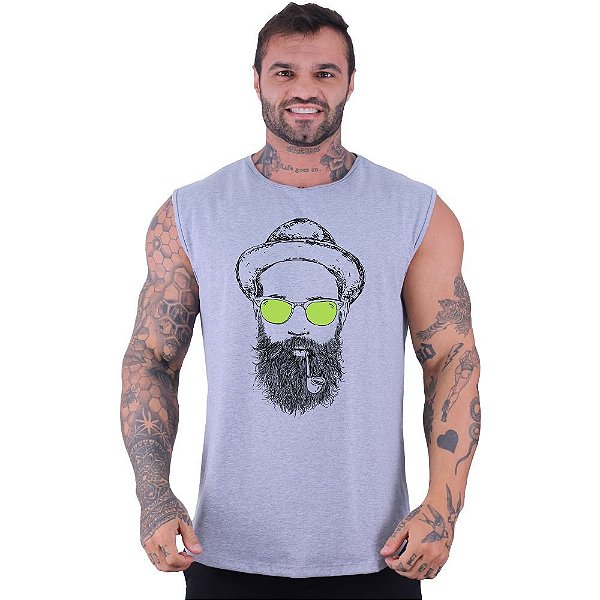 Regata Machão Longline Sem Manga MXD Conceito Hippie Cachimbo