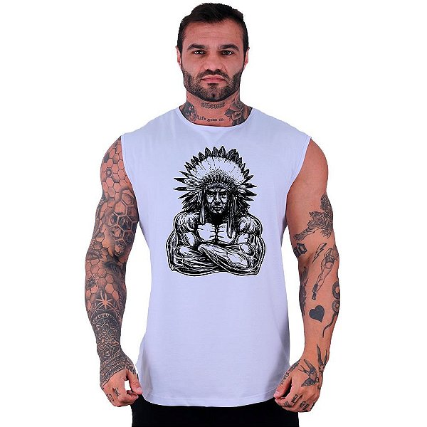 Regata Machão Longline Sem Manga MXD Conceito Índio Musculoso