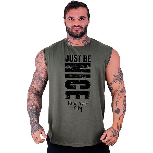 Regata Machão Longline Sem Manga MXD Conceito Just Be Nice