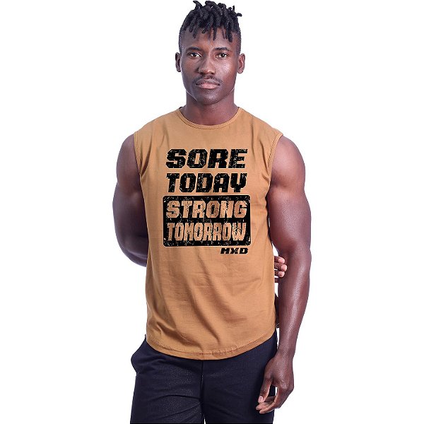 Regata Machão Longline Sem Manga MXD Conceito Sore Today Strong Tomorrow