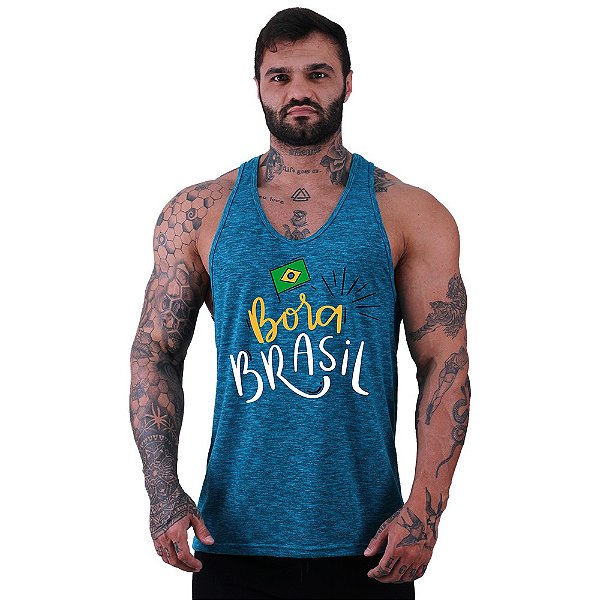 Regata Cavada Masculina MXD Conceito Bora Brasil!