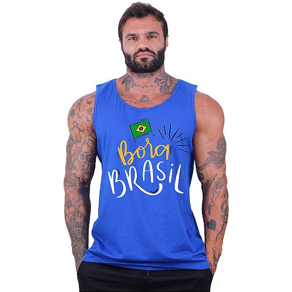 Regata Clássica Masculina MXD Conceito Bora Brasil!
