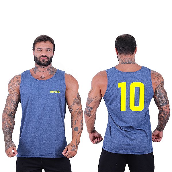 Regata Clássica Masculina MXD Conceito Brasil e Número Dez