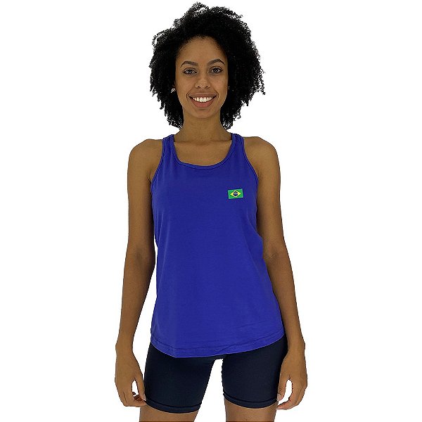 Regata Feminina MXD Conceito Bandeira do Brasil