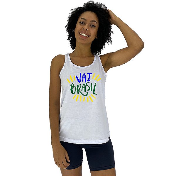 Regata Feminina MXD Conceito Vai Brasil