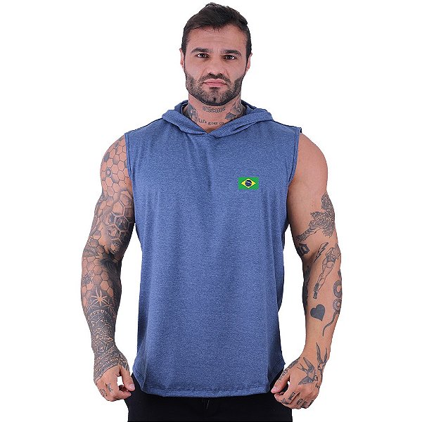 Regata Machão com Touca Masculina MXD Conceito Bandeira Brasil
