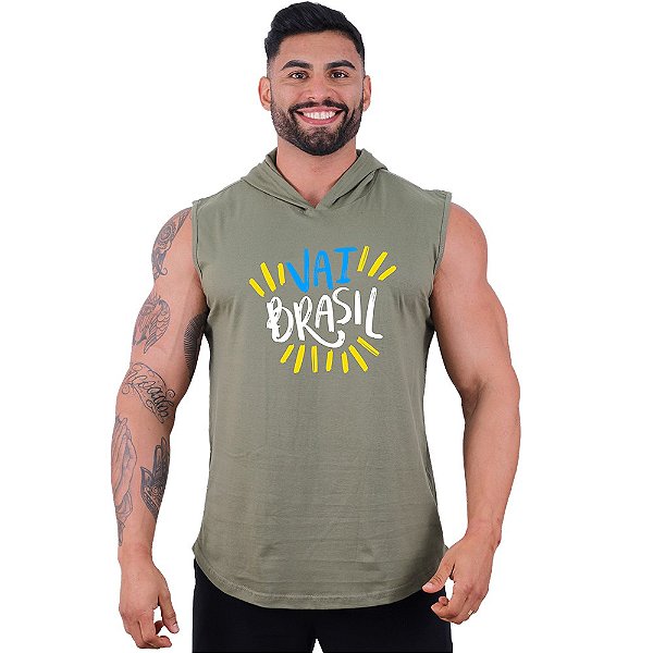 Regata Machão com Touca Masculina MXD Conceito Vai Brasil