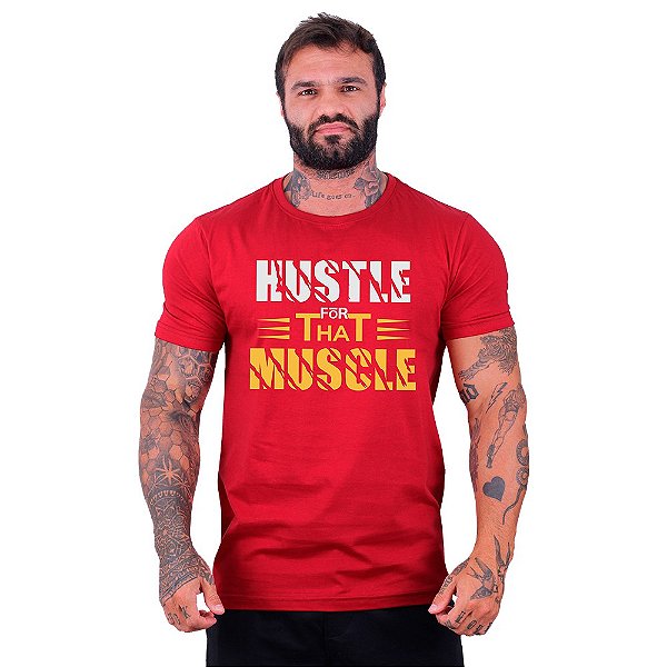 Camiseta Tradicional Manga Curta MXD Conceito Hustle For That Muscle