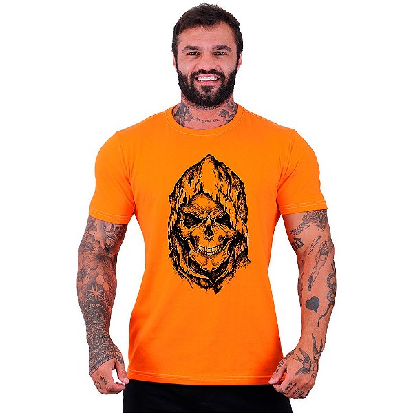 Camiseta Tradicional Masculina Manga Curta MXD Conceito Dead Skull