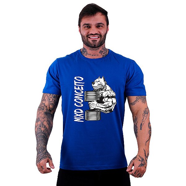 Camiseta Tradicional Masculina Manga Curta MXD Conceito Pitbull Maromba