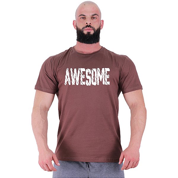 Camiseta Tradicional Masculina MXD Conceito Awesome