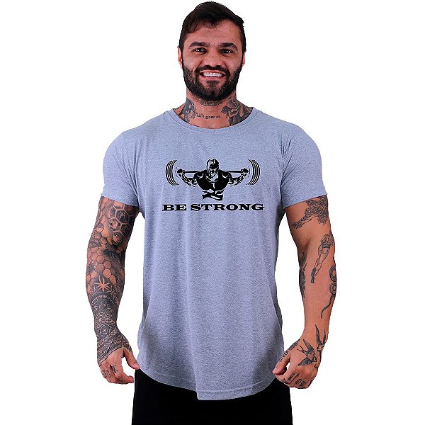 Camiseta Longline Manga Curta MXD Conceito Be Strong