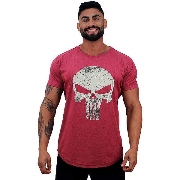 Camiseta Longline Manga Curta MXD Conceito Punisher