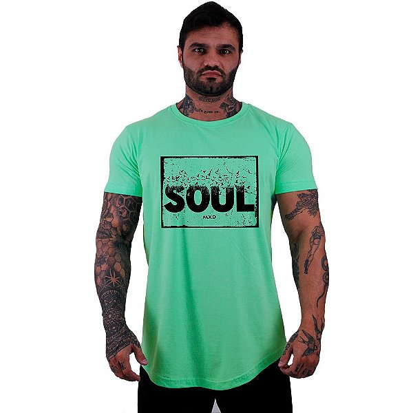 Camiseta Longline Manga Curta MXD Conceito Soul Alma