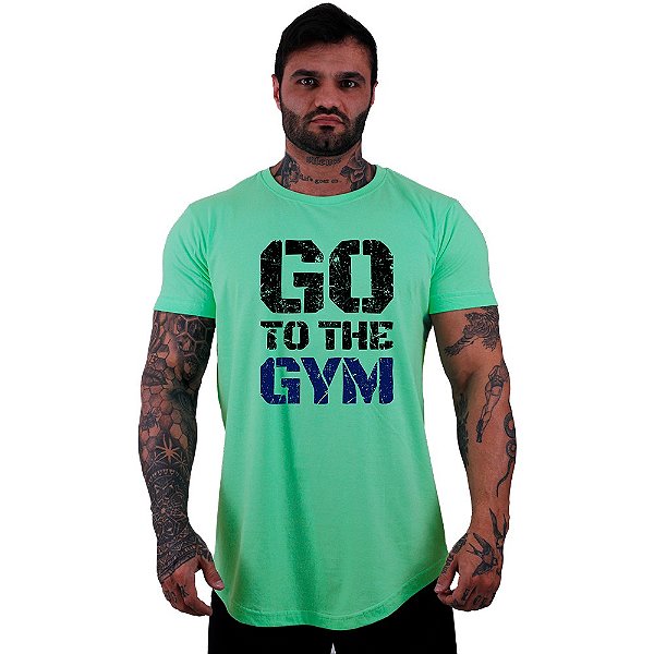 Camiseta Longline Masculina Manga Curta MXD Conceito Go To The Gym