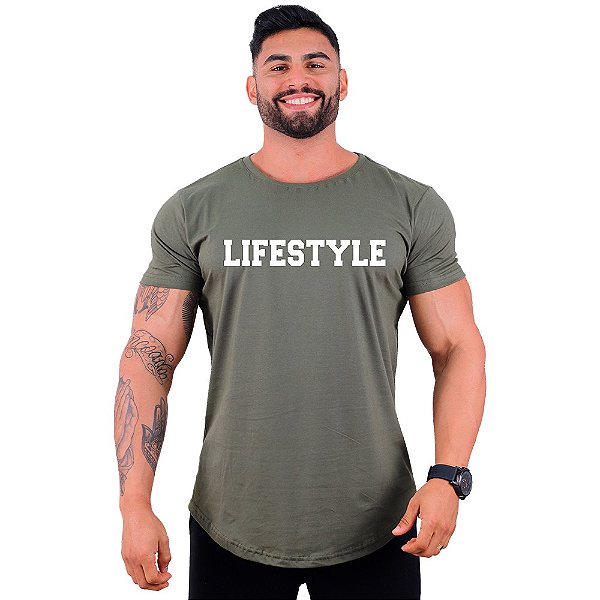 Camiseta Longline Masculina Manga Curta MXD Conceito Lifestyle