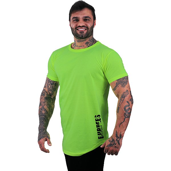 Camiseta Longline Masculina MXD Conceito Estampa Lateral Burpees