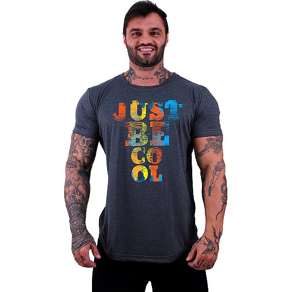 Camiseta Masculina Longline Manga Curta MXD Conceito Just Be Cool