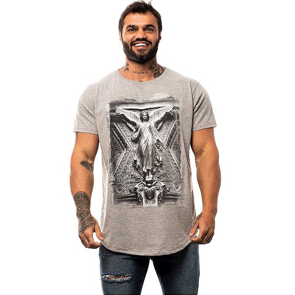Camiseta Longline Masculina MXD Conceito Limitada Angel Anjo