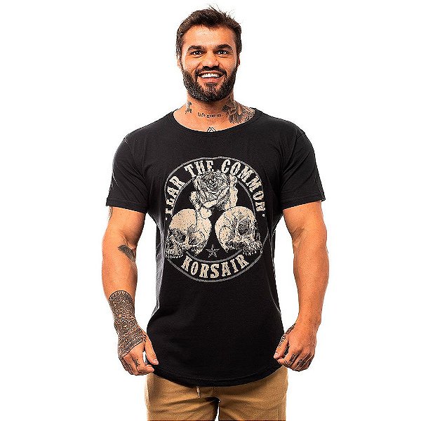 Camiseta Longline Masculina MXD Conceito Limitada Fear The Common